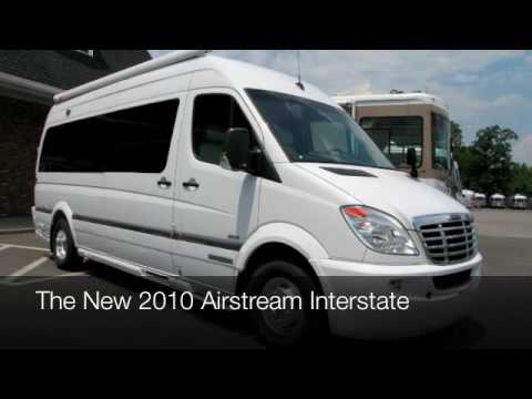 Features the new 2010 Airstream Sand Pearl Upgrade Interstate Class B Motorhome with Mercedes Benz Diesel Engine.