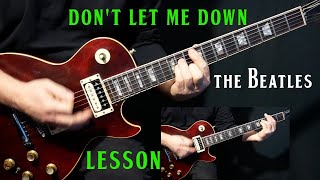 how to play &quot;Don&#39;t Let Me Down&quot; on guitar by The Beatles | guitar lesson tutorial
