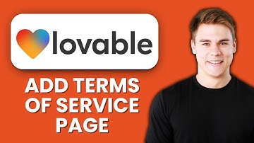 How To Add a Terms of Service Page in Lovable AI 📄 Protect Your Website with Legal Pages