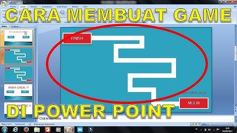 cara membuat game sederhana di powerpoint ll #3 NIKO AMRI