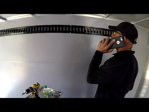 Mounting E-Tracks in the Enclosed Trailer pt 2.