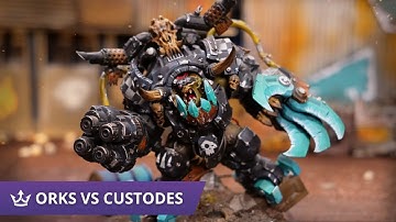 Orks vs Custodes - 9th Edition Warhammer 40k Battle Report