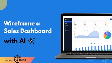 Wireframe a Sales Dashboard in under 2 minutes with MockFlow