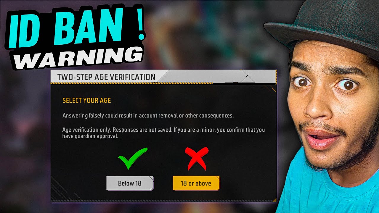 NEW 18+ RULE FREE FIRE ID BAN WARNING ⚠️ YouTube