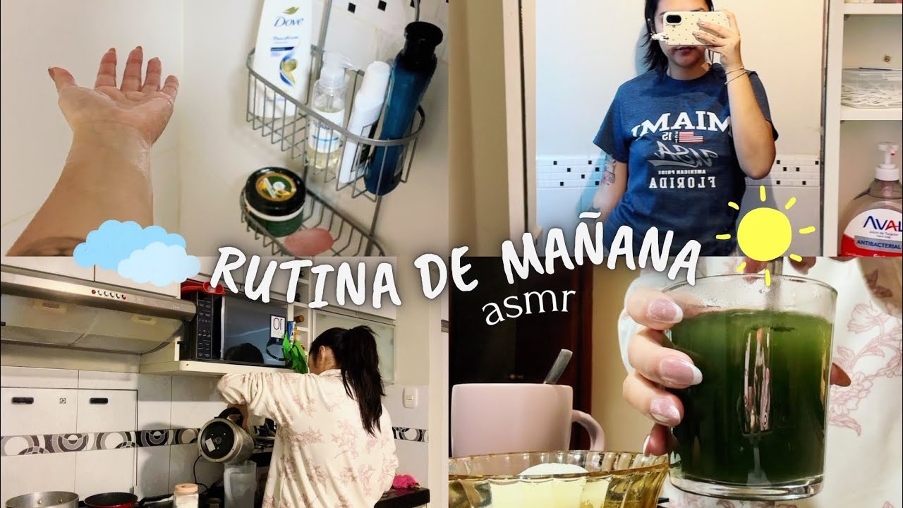 ASMR UNA MAÑANA CONMIGO / MI RUTINA LIMPIANDO Y ORDENANDO MI DEPA 💤  