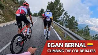 Chasing Egan Bernal on Col de Rates ⚡️