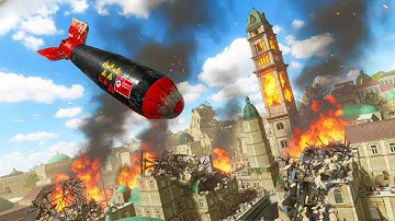 Throwing NUCLEAR Bombs at a Village in GMod!