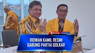 🔴LIVE: Ridwan Kamil Resmi Gabung Partai Golkar, Siap Gaungkan 'Airlangga Capres'