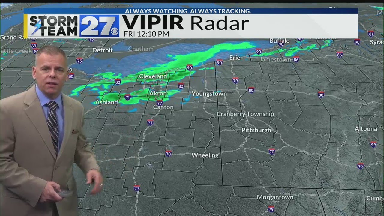 Cloudy with occasional showers for Friday - YouTube