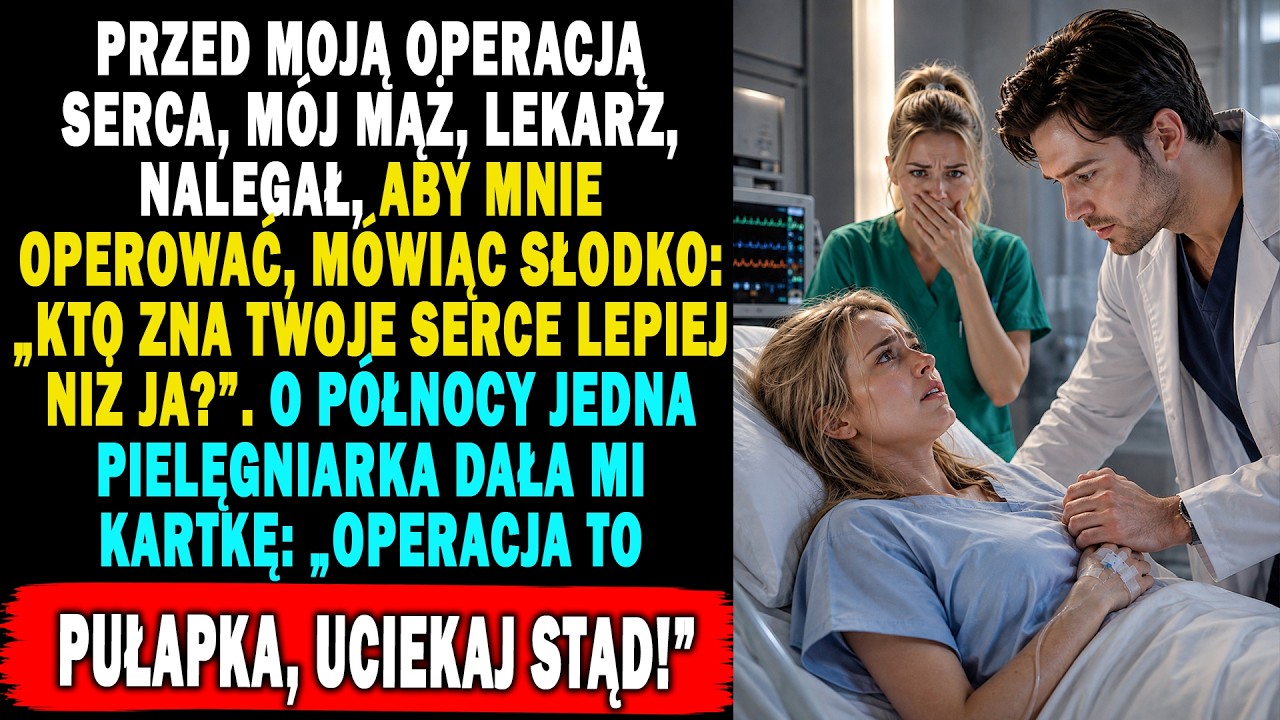 Sparaliżowana leżałam w łóżku w prywatnej klinice, kiedy mój mąż, wybitny kardiochirurg, pochylił się nade mną i szepnął: „Kto zna twoje serce lepiej ode mnie, Karo?”. Tej nocy usłyszałam przez...