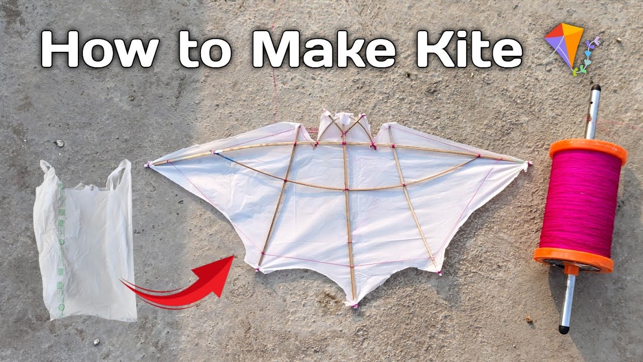 पतंग बनाना सीखें ️ | Easy bird kite Making Tutorial | How to Make Kite ...