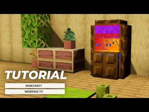 マインクラフト家具 画面が動くテレビの作り方 内装建築 Minecraft マインクラフト 動画のまとめ