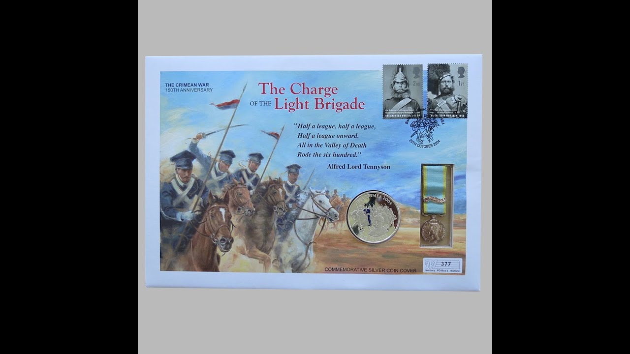 2004 The Crimean War 150th Anniversary Silver £5 Pounds Coin Cover - UK First Day Cover by Mercury