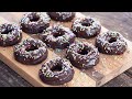 Easy Baked Chocolate Doughnuts (Chocolate Donuts) - No yeast, No eggs, No butter