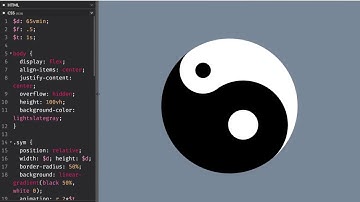 Animated ☯ with CSS variables