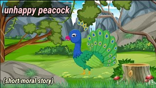 The unhappy peacock story! English story! kid's learning moral story! bedtime story!