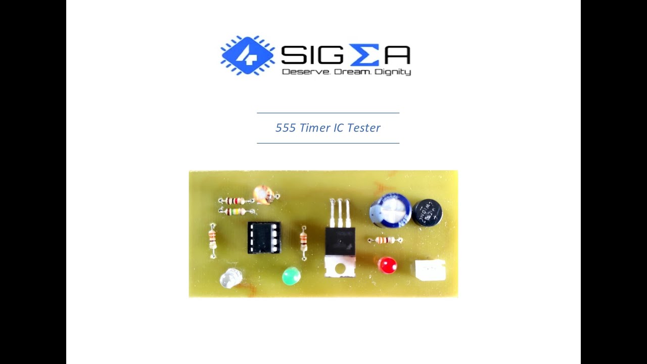 Project 4 555 Timer IC Tester YouTube