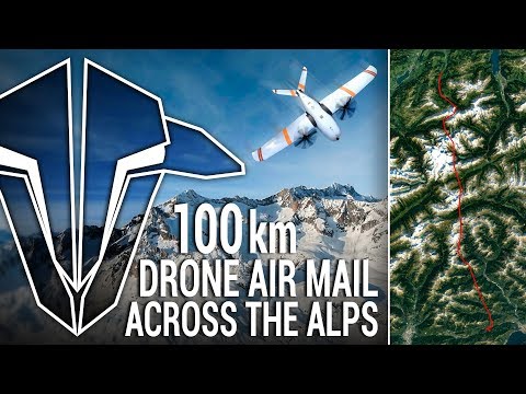 100km DRONE AIR MAIL ACROSS THE ALPS