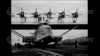 1929 Large passanger plane flight