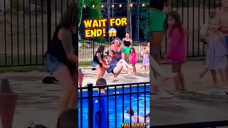 WAIT FOR END! 😱 Funny Pool Fail Clips #shorts