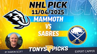 Mammoth vs. Sabres NHL Betting Odds & Picks, 11/4/25 | Night Moves Show