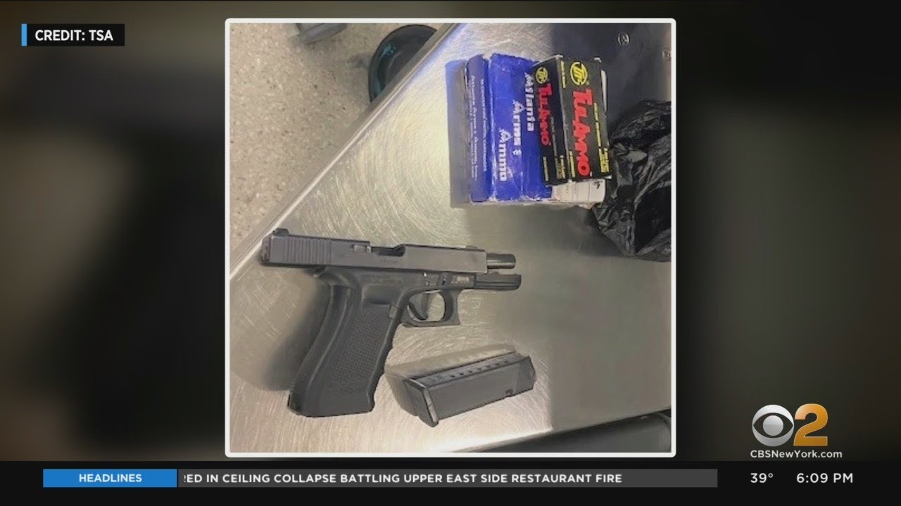Man Arrested At Newark Airport, Caught With Stolen Gun - YouTube