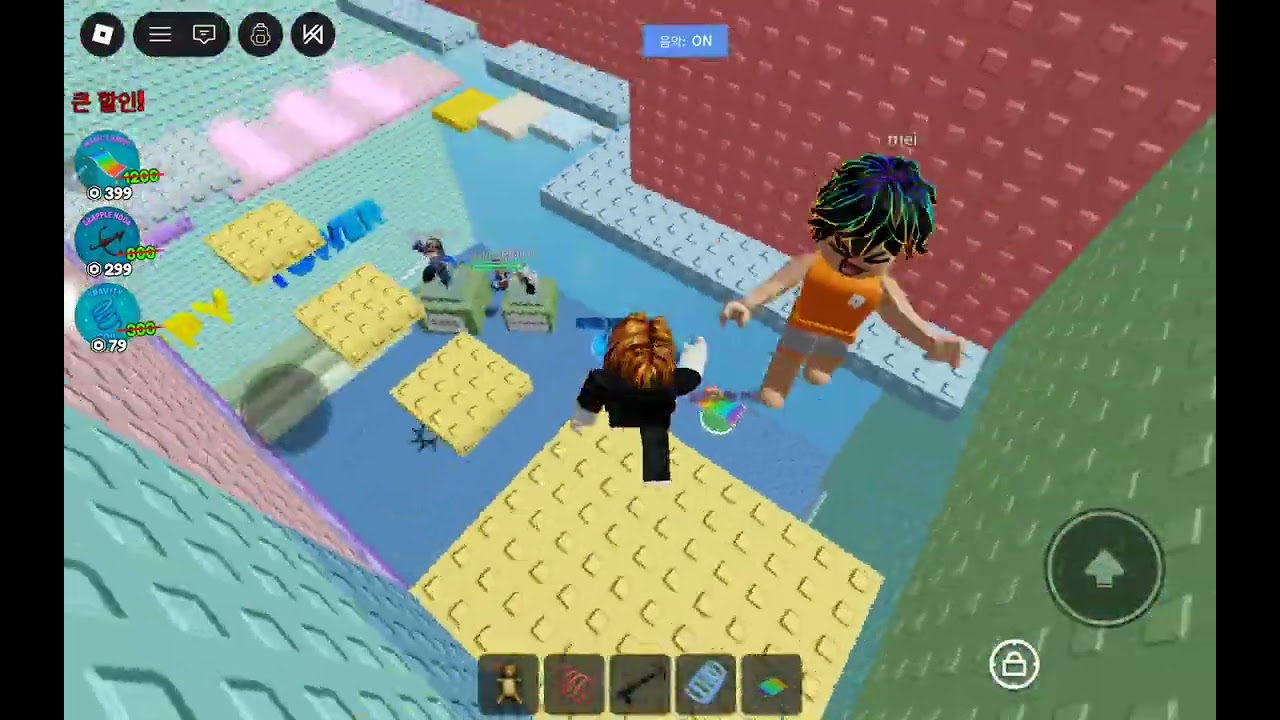 잼민이  로블록스 해피타운에 와봤어요.