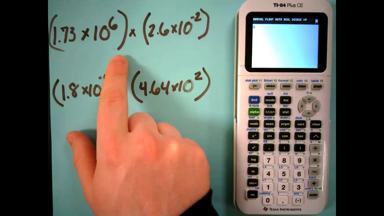 problem solving with scientific notation calculator