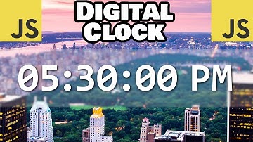 Build this digital clock with JavaScript! 🕐
