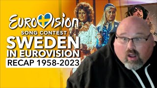 AMERICAN REACTS TO Sweden In Eurovison Song Contest (1958-2023)..