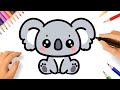 HOW TO DRAW A CUTE KOALA KAWAII ????