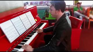 Henri herbert rocks on different public pianos [Brands \& Models included]