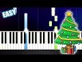 Feliz Navidad - EASY Piano Tutorial by PlutaX