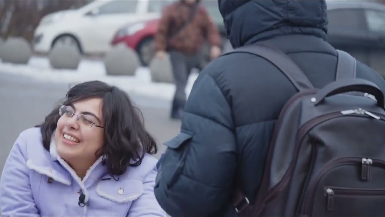 nice CP girl with crutches (HD)