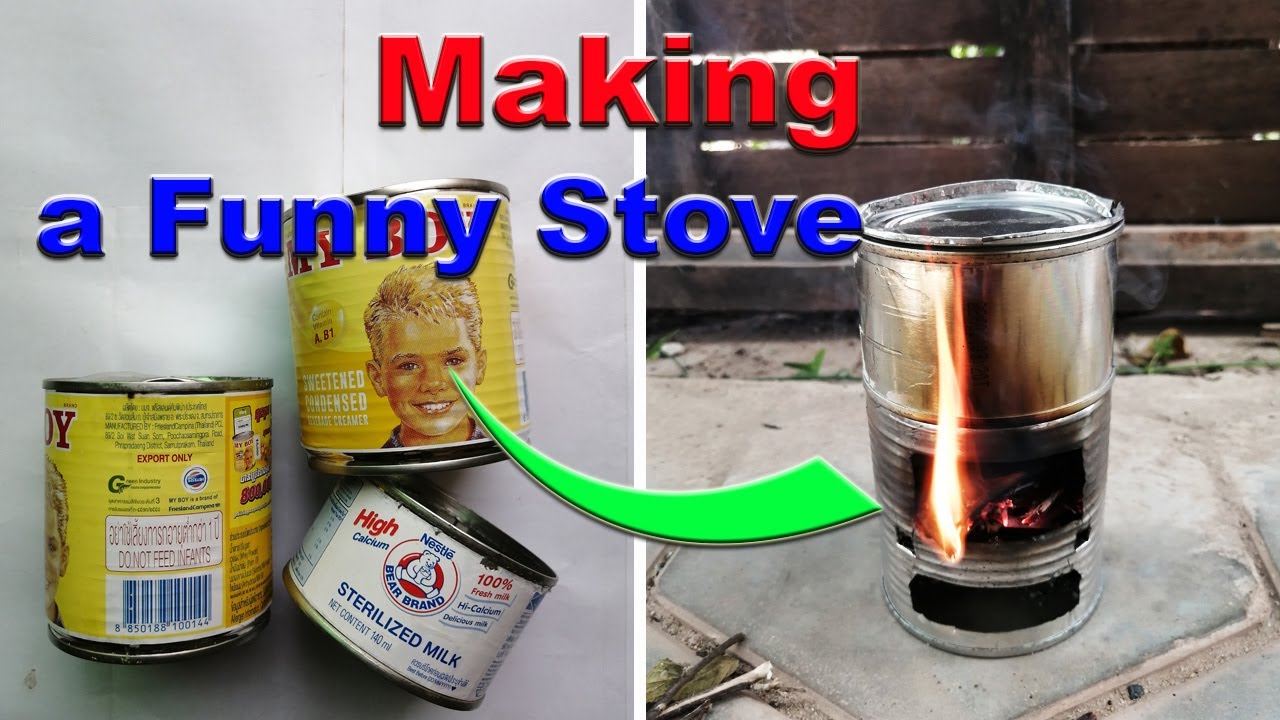 How to Make a Funny Toy Stove with Milk Can/ DIY Milk Can Stove