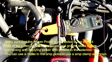 Testing a Solenoid With a Power Probe and Amp Clamp