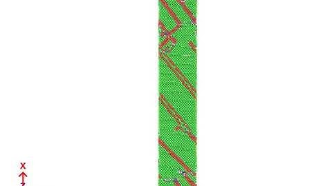 Tensile Deformation of Copper Molecular Dynamics Simulation