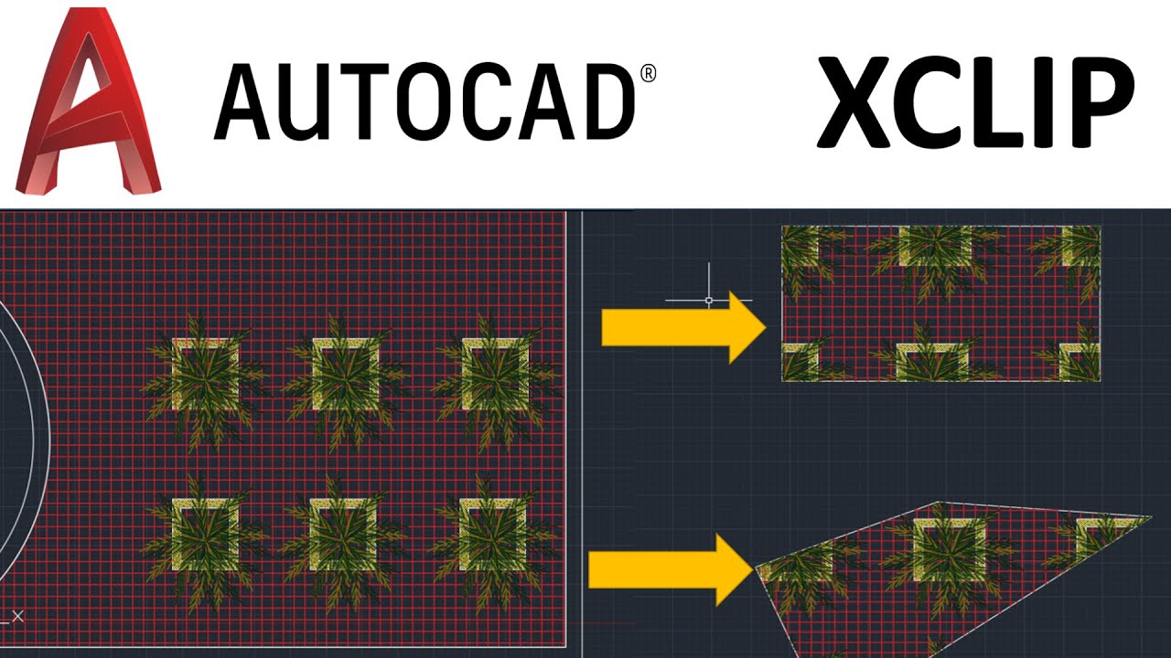 AUTOCAD 2020 XCLIP - HOW TO TRIM THE BLOCK IN AUTOCAD