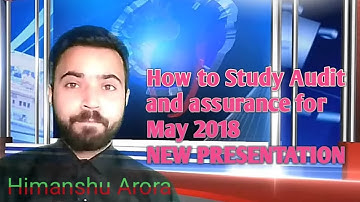 How to Prepare Audit and Assurance.. || paper 6 || IPCC || Himanshu Arora