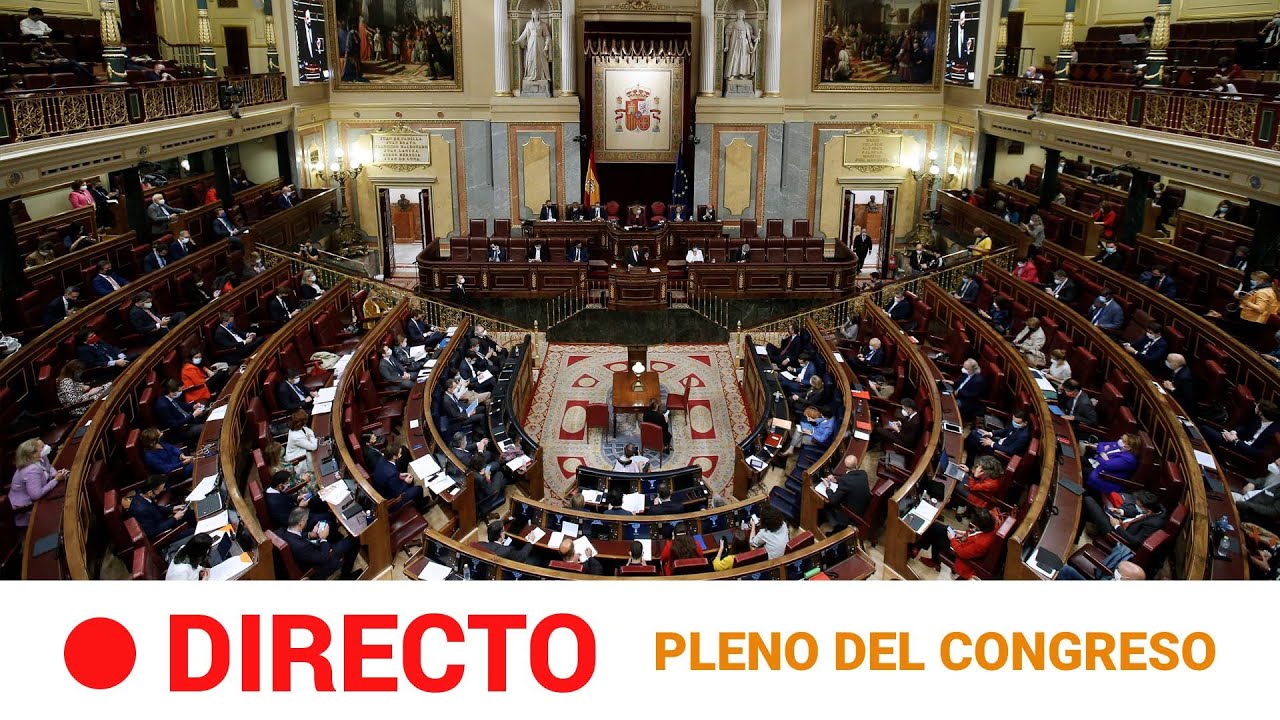 PLENO en el CONGRESO de los DIPUTADOS (11/05/2021) l RTVE Noticias ...