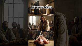 The Paralyzed Man Lowered Through the Roof #Jesus