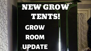 Grow room update! 2 new tents!