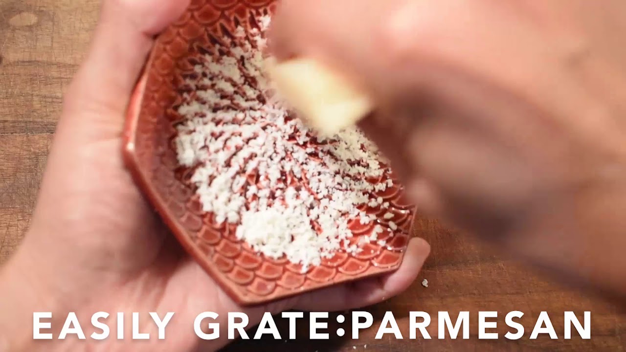 The Grate Plate Handmade Ceramic Grater (Includes Garlic Peeler