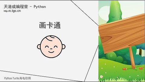 python海龟绘图：体验课（2） - Cartoon Face 画卡通