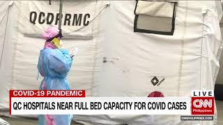 Hospitais de QC perto da capacidade maxima de leitos para casos de Covid