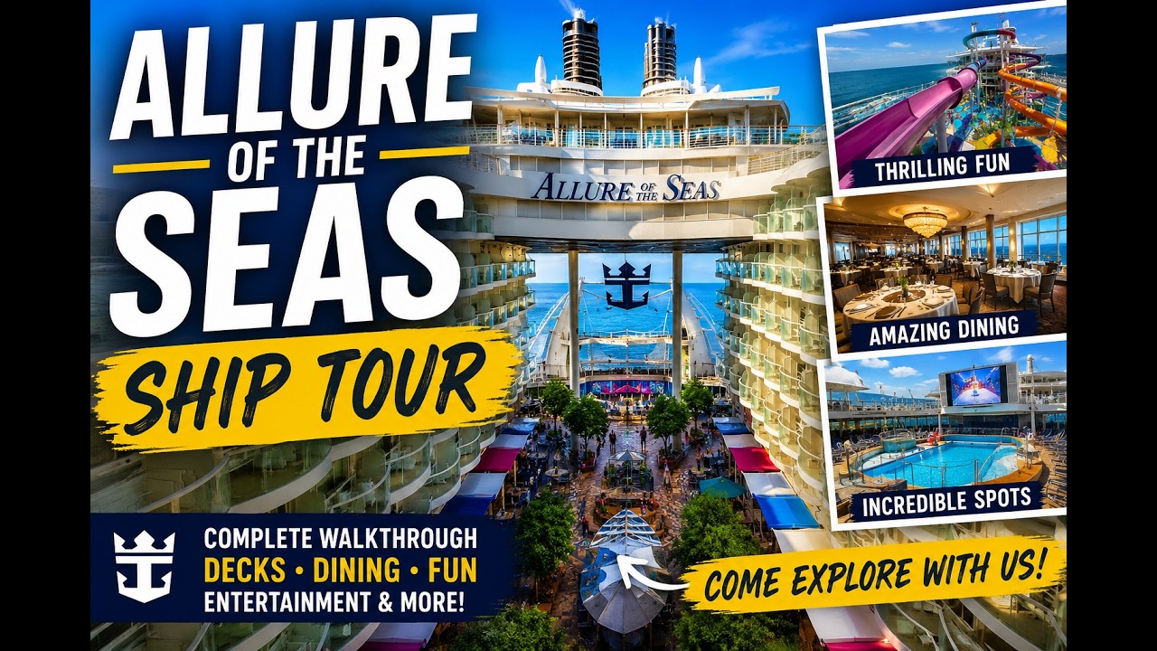 Allure of the Seas Full Ship Tour 2026 | Royal Caribbean Cruise Walkthrough