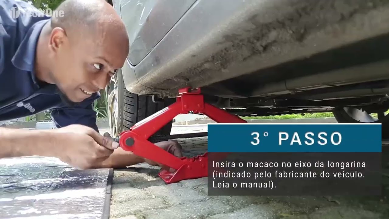 TUTORIAL Aprenda a Trocar o Pneu do Seu Carro em 5 Passos Macaco Sanfona Tech One