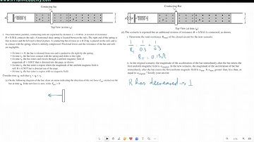 AP Physics  C: E& M Algebra Based 2023 FRQ Video Solution set 1 Q2d