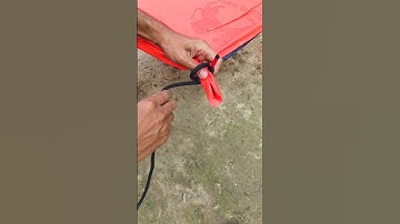 Simple but Strong Tarp Corner Knot! #knottutorial #shortvideo