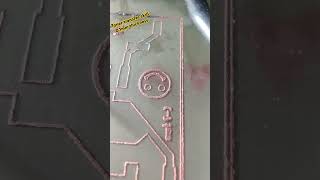 pcb toner transfer 0.1 mm track #pcbuild  #pcbdesign #electronics #etching